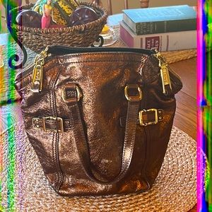 Yves Saint Laurent Metallic Brown Bag